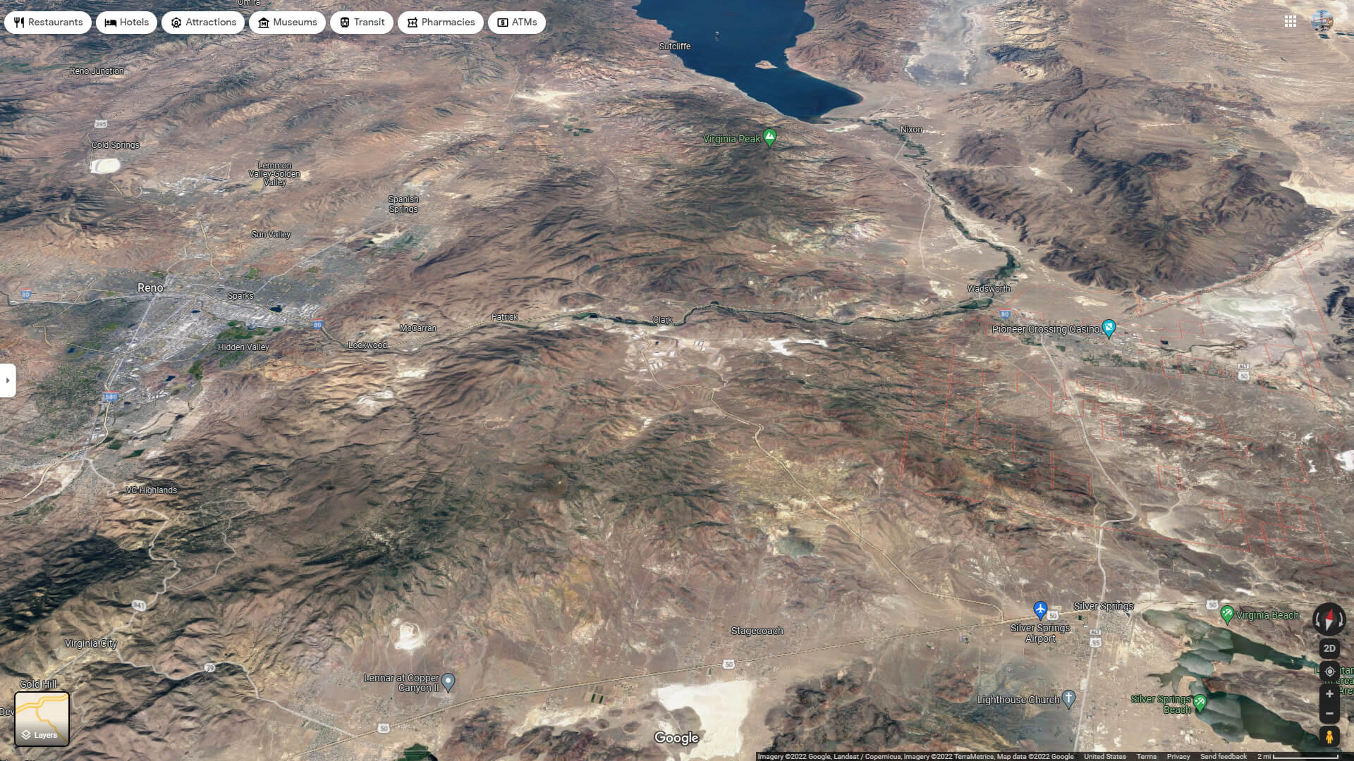 Fernley Aerial Map Nevada